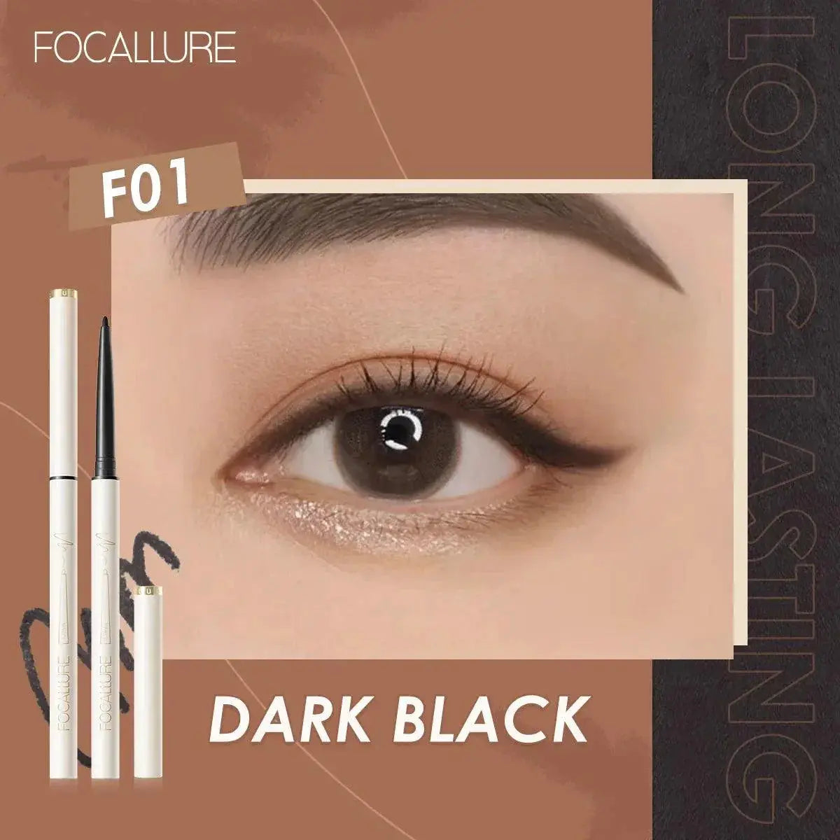 FOCALLURE Gel Eyeliner Professional Waterproof High Pigment