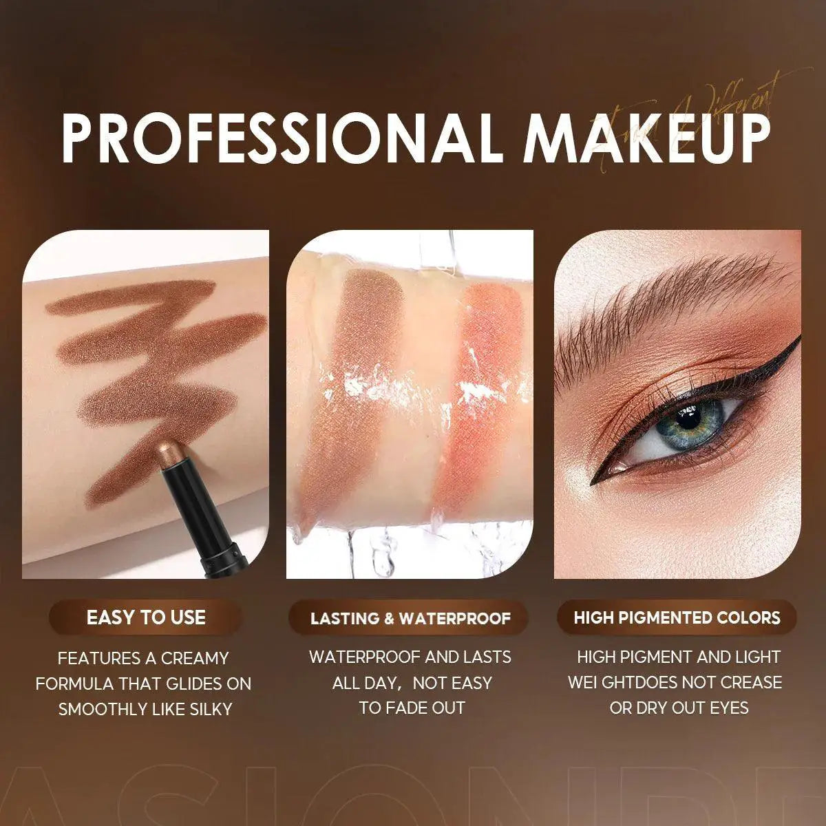 FOCALLURE Glitter Eyeshadow Pencil Set Waterproof Palette
