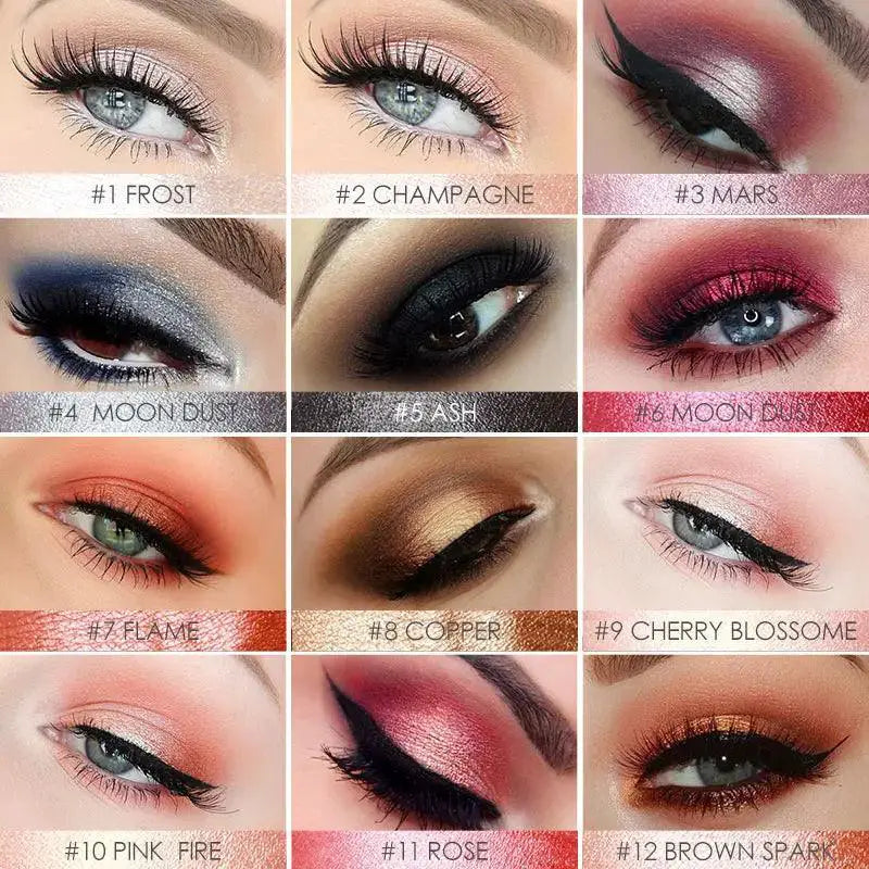 FOCALLURE Glitter Eyeshadow Pencil Set Waterproof Palette