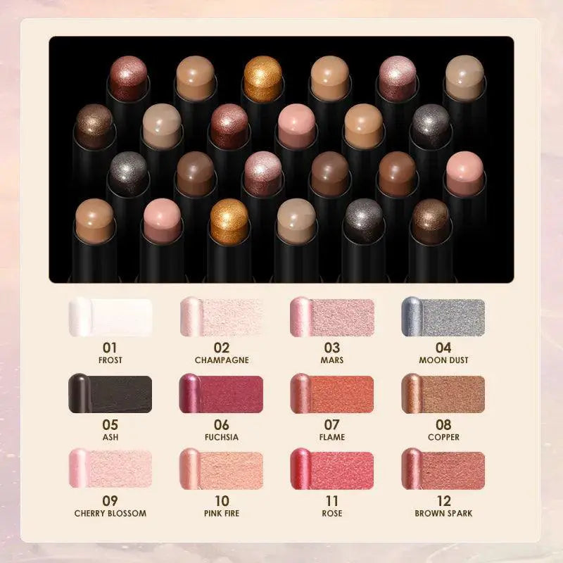 FOCALLURE Glitter Eyeshadow Pencil Set Waterproof Palette