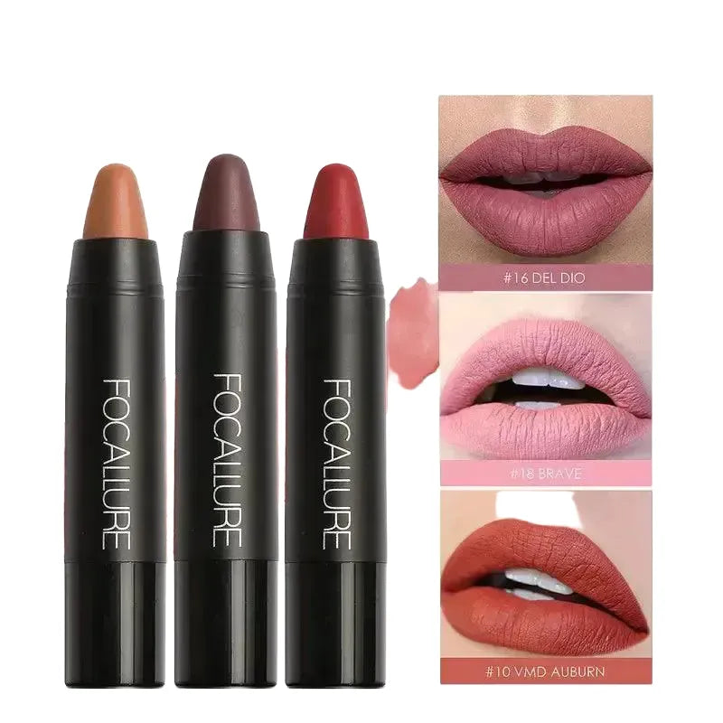 FOCALLURE Luxe Matte Lipstick Set Women — 1 CARDINAL
