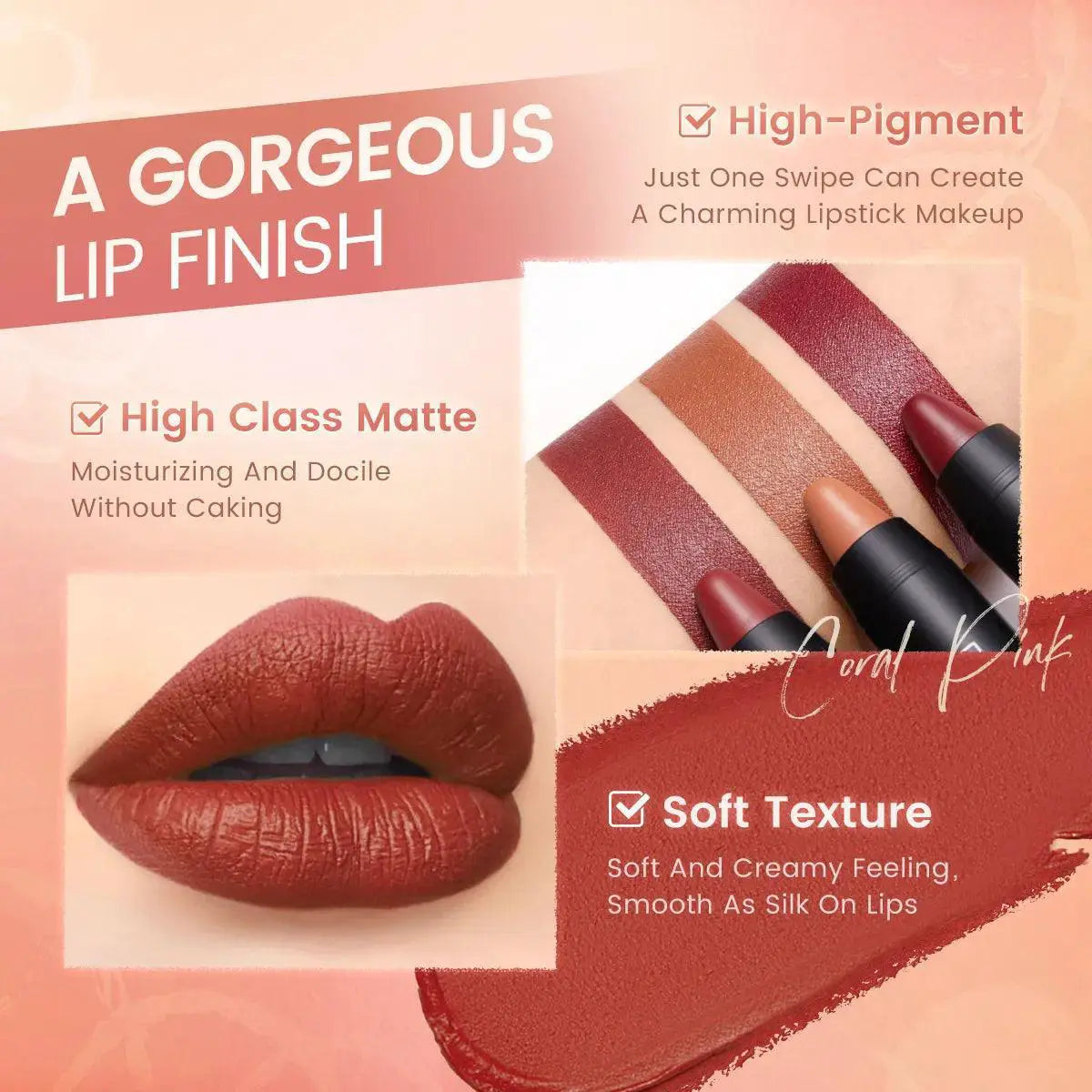 FOCALLURE Luxe Matte Lipstick Set 31 Waterproof Shades