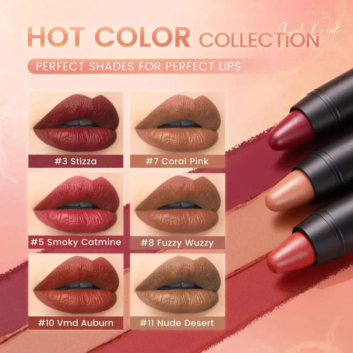 FOCALLURE Luxe Matte Lipstick Set 31 Waterproof Shades