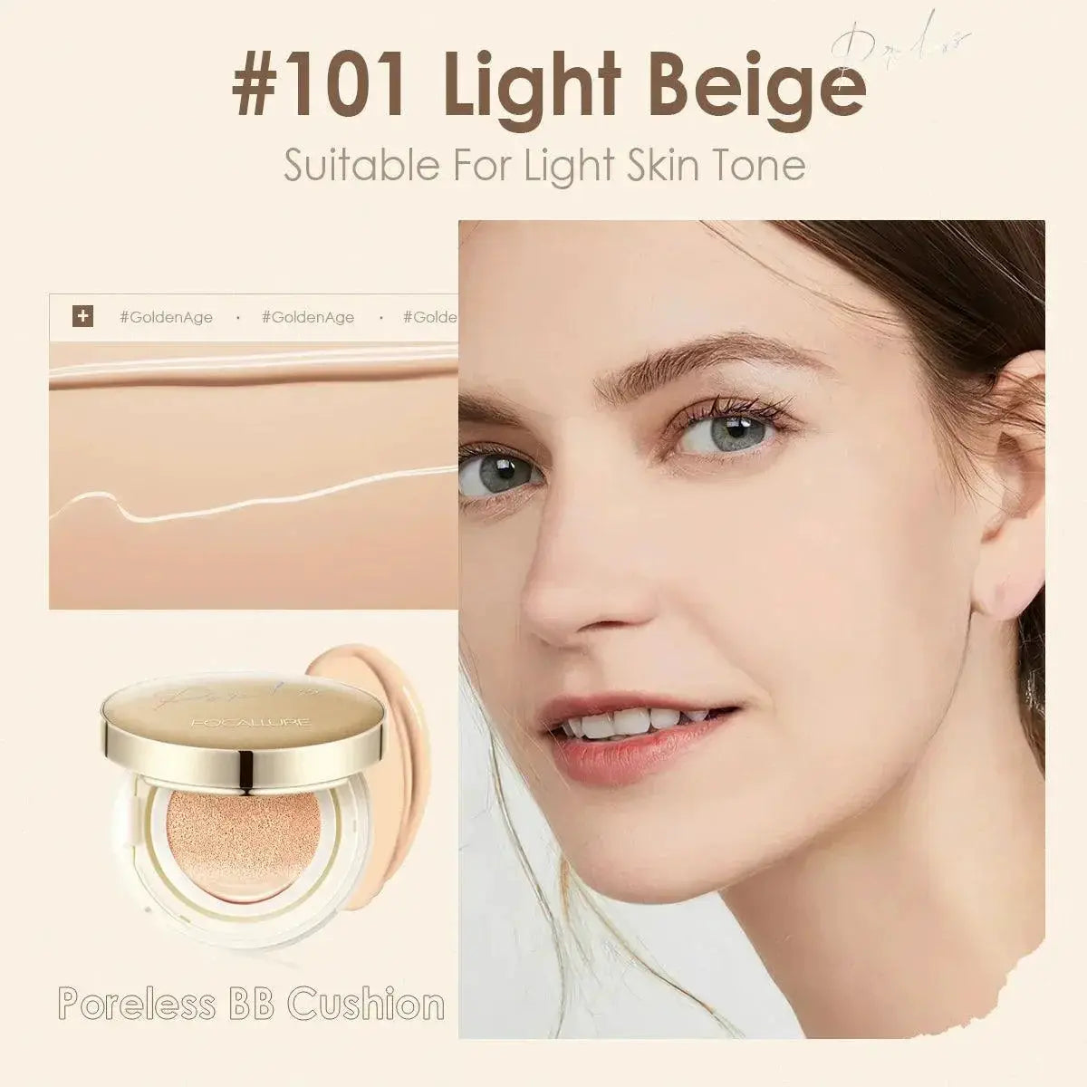 Focallure Ultimate Matte Air Cushion BB CC Cream Coverage