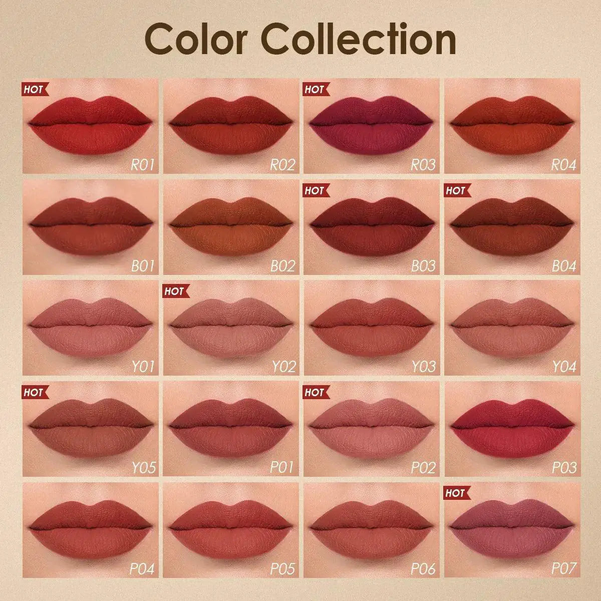 Focallure Velvet Matte Lipstick Set 20 Shades Hydrating
