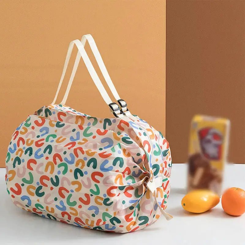Foldable Camouflage Nylon Shopping Bag With Handle Travel Ready Large Capacity