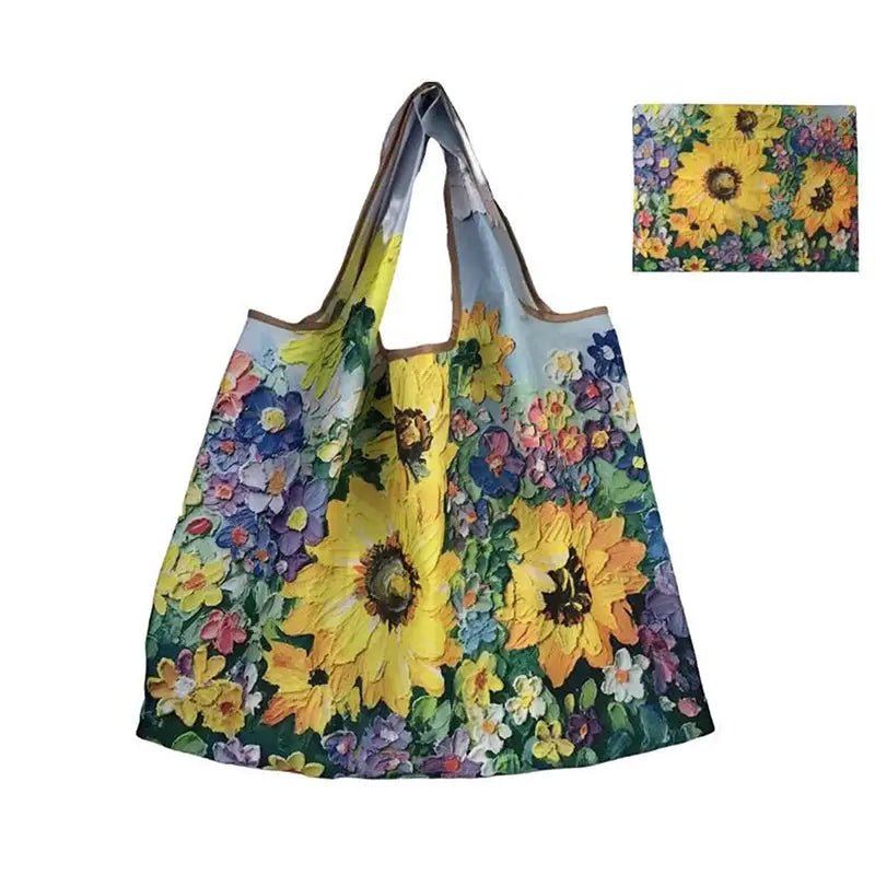 Foldable Nylon Shopping Bag Travel Tote For Groceries Eco Friendly Lightweight