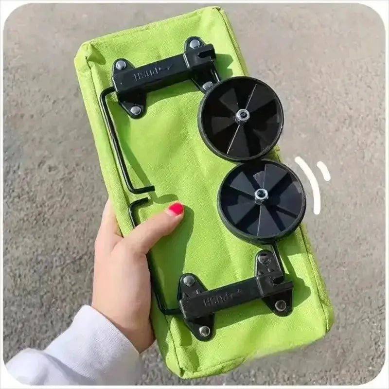 Foldable Portable Shopping Cart With Wheels for Home Errands Back Friendly