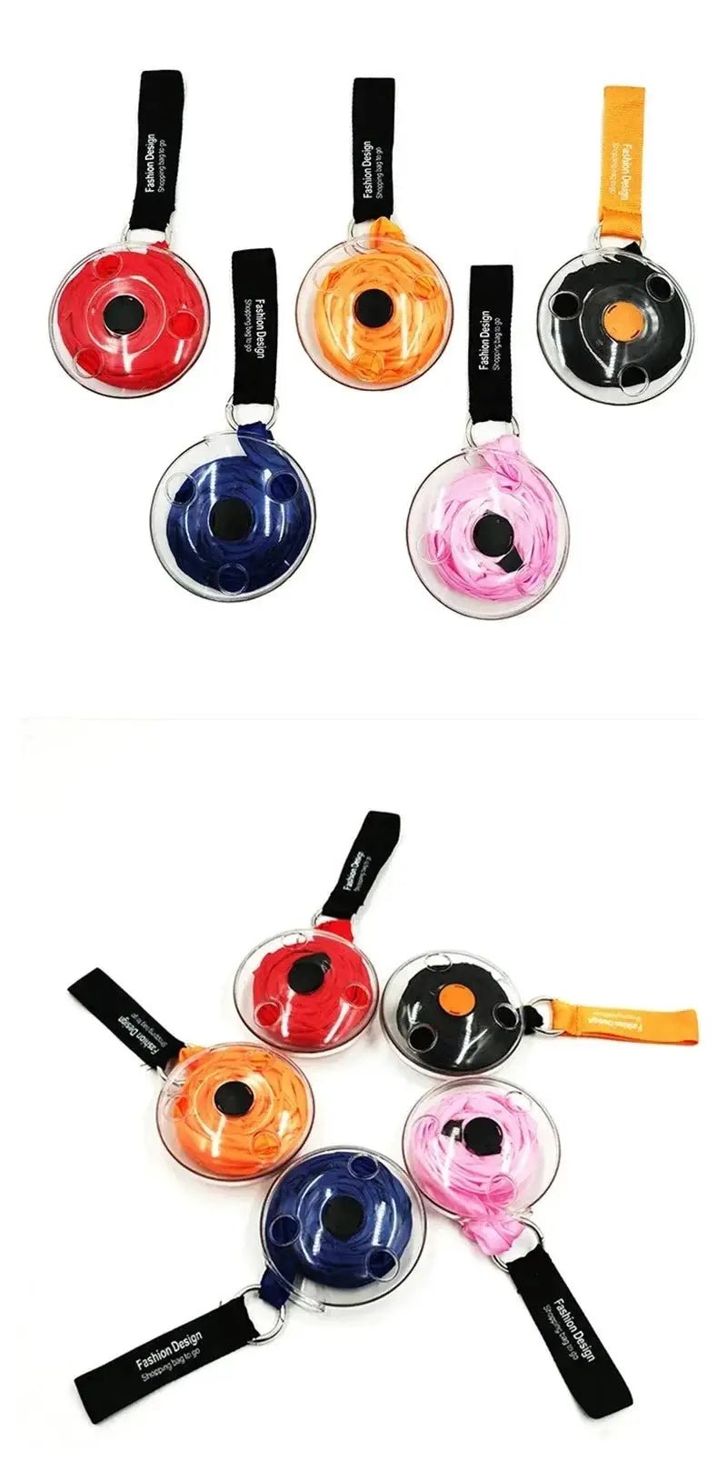 Foldable Retractable Shopping Bag Eco Friendly Reusable Pouch Hook Space Saver