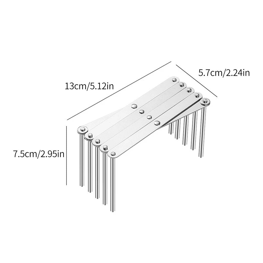Foldable Retractable Stainless Steel Pot Lid Rack Organizer For Smaller Kitchens