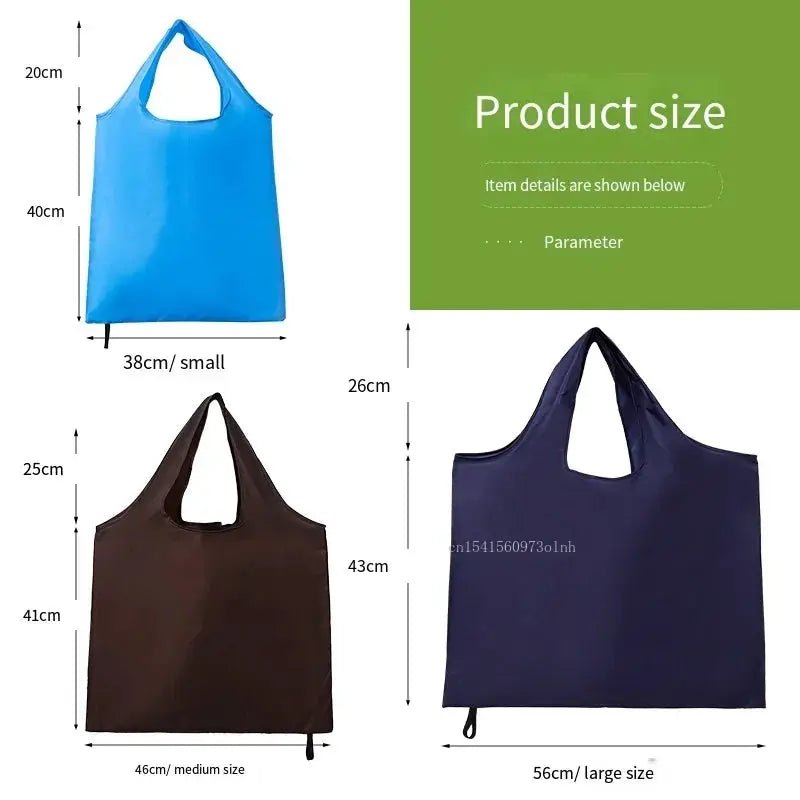 Foldable Reusable One Shoulder Tote For Travel And Groceries Eco Friendly Tote
