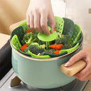 Foldable Silicone Steamer Basket for Healthy Cooking