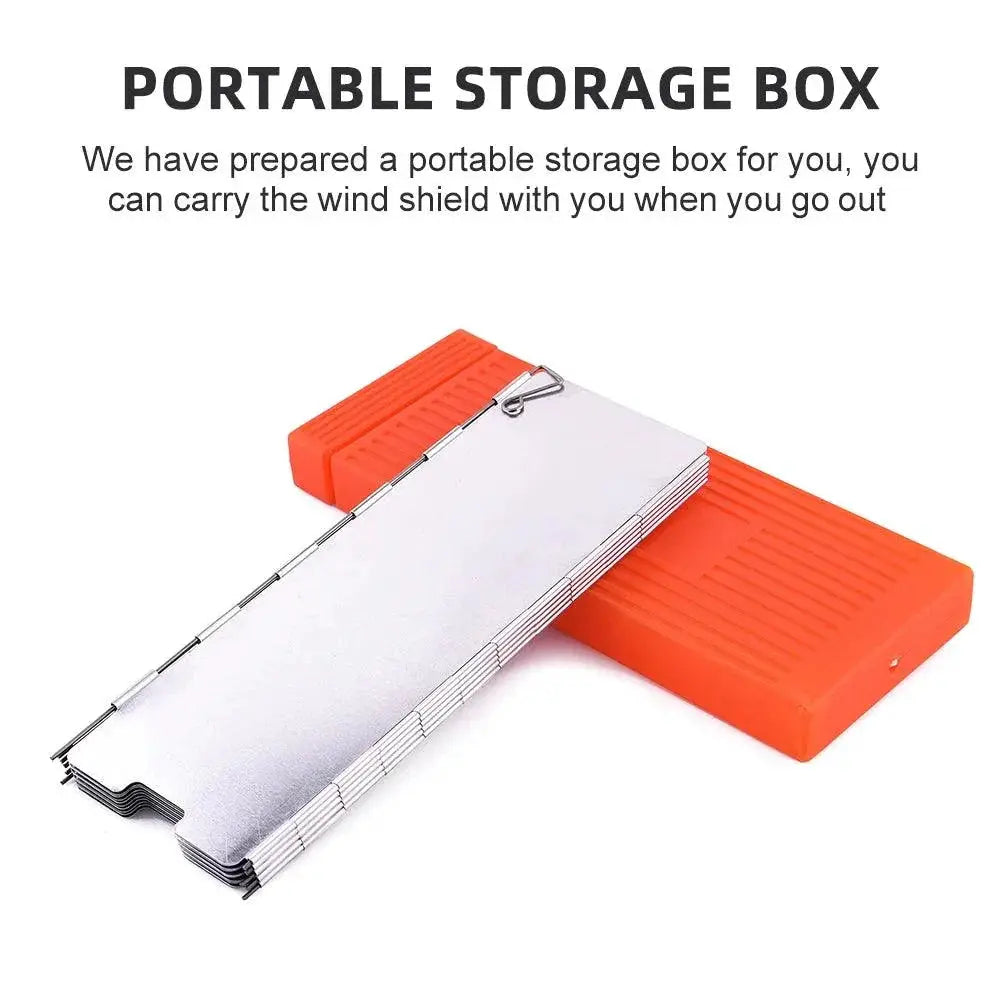 Portable Folding Aluminum Wind Shield for Camping Stove