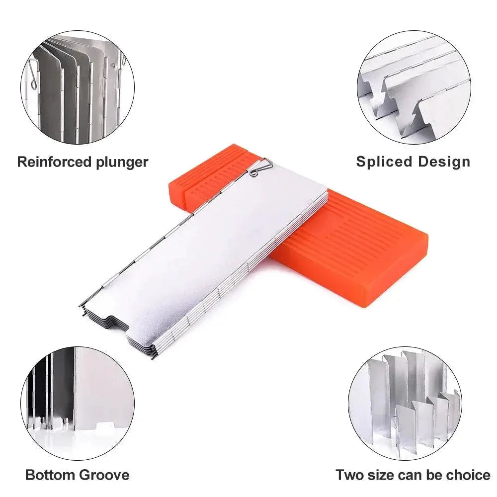 Portable Folding Aluminum Wind Shield for Camping Stove