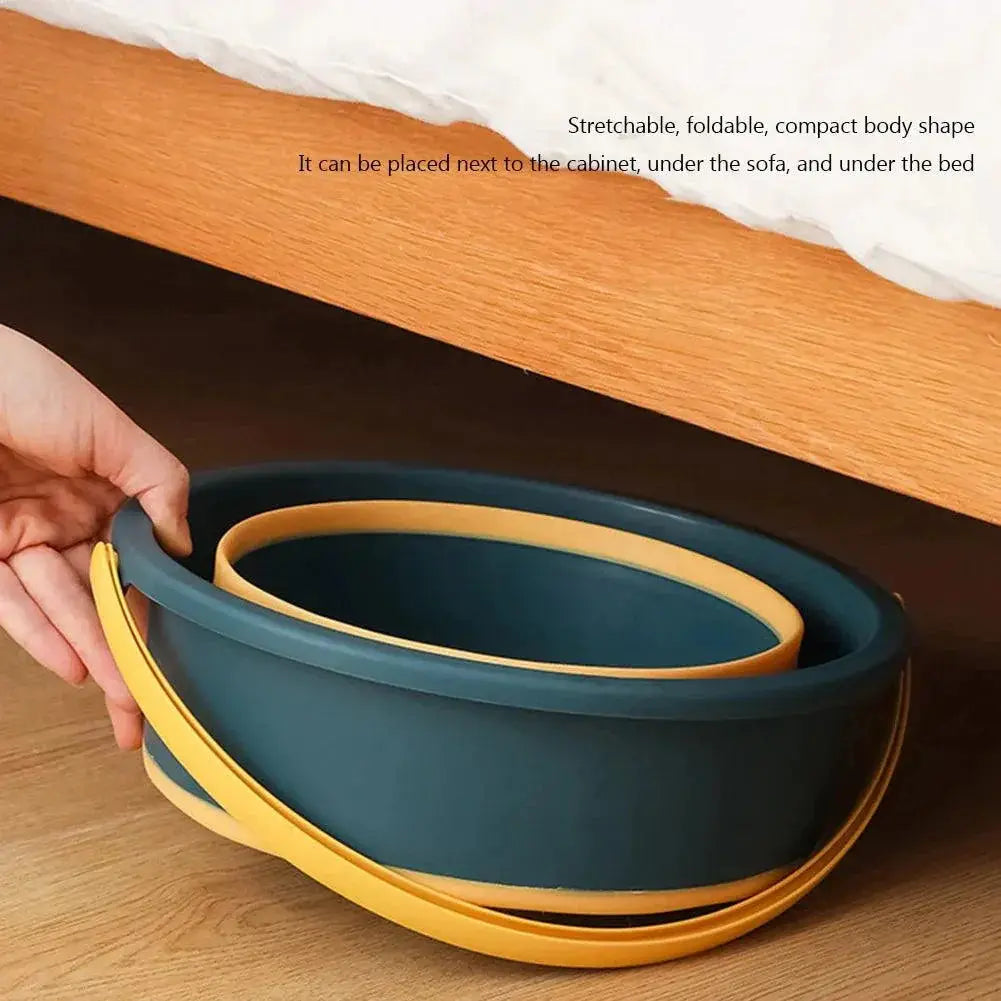 Foldable Silicone Bucket For Camping And Home Use Outdoors