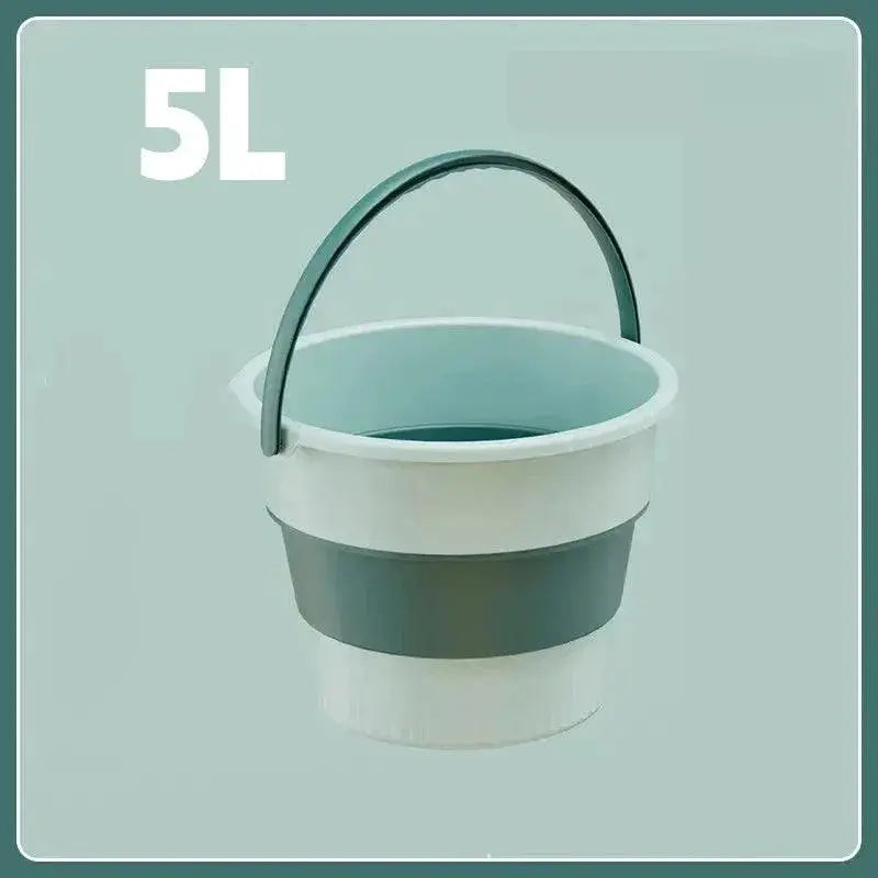Foldable Silicone Bucket For Camping And Home Use Outdoors