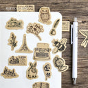 Forest Animals Adhesive Stickers: Whimsical Charm for Crafts