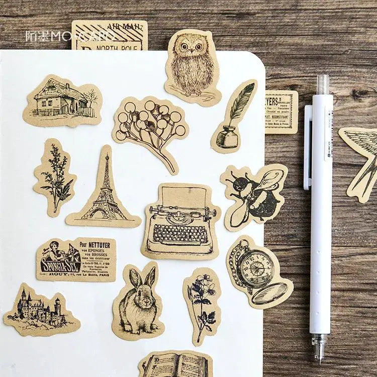 Forest Animals Adhesive Stickers Whimsical Crafts Pack