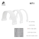 FormulaMod White PSU Extension Cable Kit for Clean Builds
