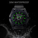 Forsining Stainless Steel Skeleton Watch Luxury Sport Wristwatch