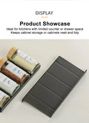 Four Layer Adjustable Spice Drawer Organizer for Jars and Bottles Spice Rack