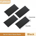 Four Layer Adjustable Spice Drawer Organizer for Jars and Bottles Spice Rack