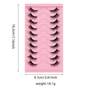 Fox Eye Glamour False Eyelashes - 10 Pairs for Looks