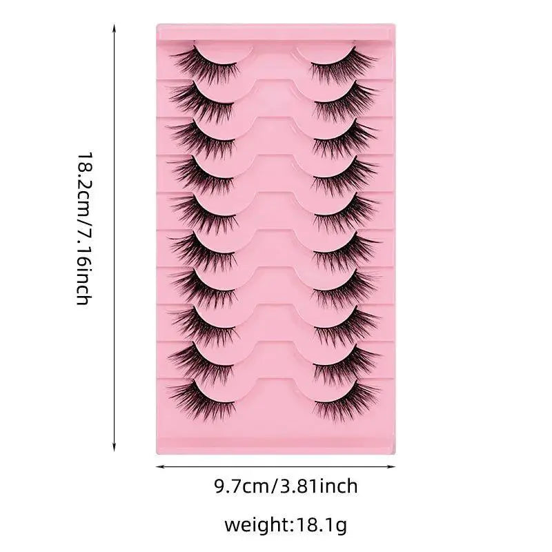 Fox Eye Glamour False Eyelashes 10 Pairs For Looks