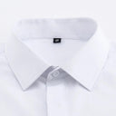 French Cuffs White Formal Shirt for Men's Office Attire