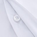 French Cuffs White Formal Shirt for Men's Office Attire