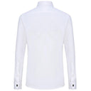 French Cuffs White Formal Shirt for Men's Office Attire