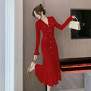Warm Knit Dress for Women at Events