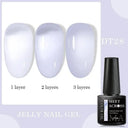 French Gel Varnish Kit Milky White Polish Salon Quality