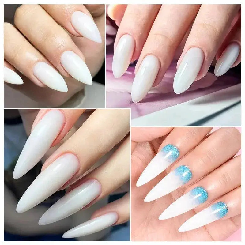 French Gel Varnish Kit Milky White Polish Salon Quality