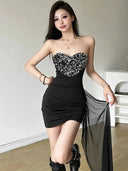 Chic Sequin Dress for Women Evening Glam