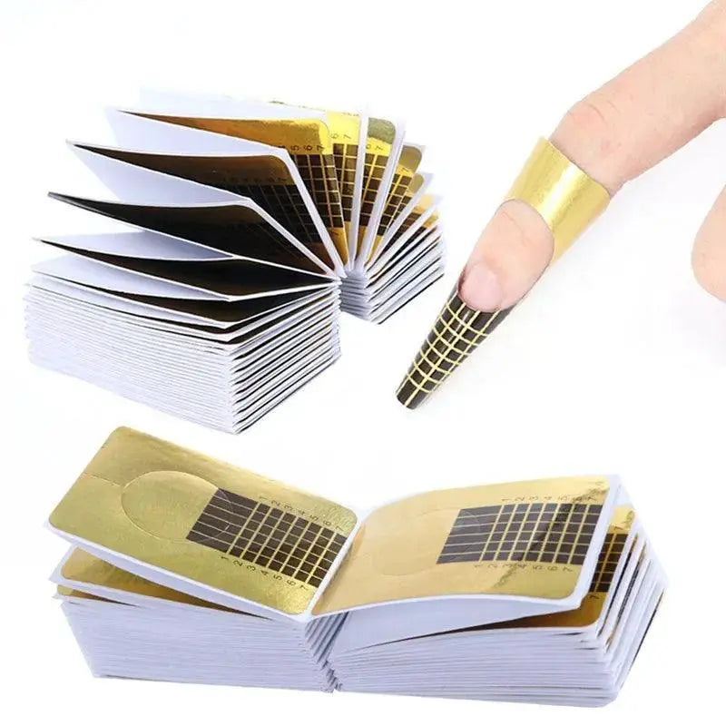 French Nail Extension Forms Precision for Acrylic Gel