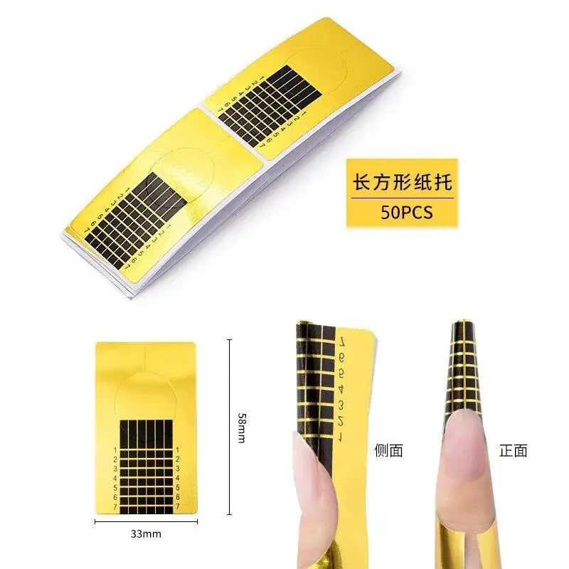 French Nail Extension Forms Precision for Acrylic Gel