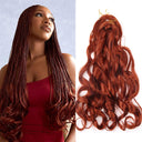 French Spiral Crochet Braiding Hair for Vibrant Curls