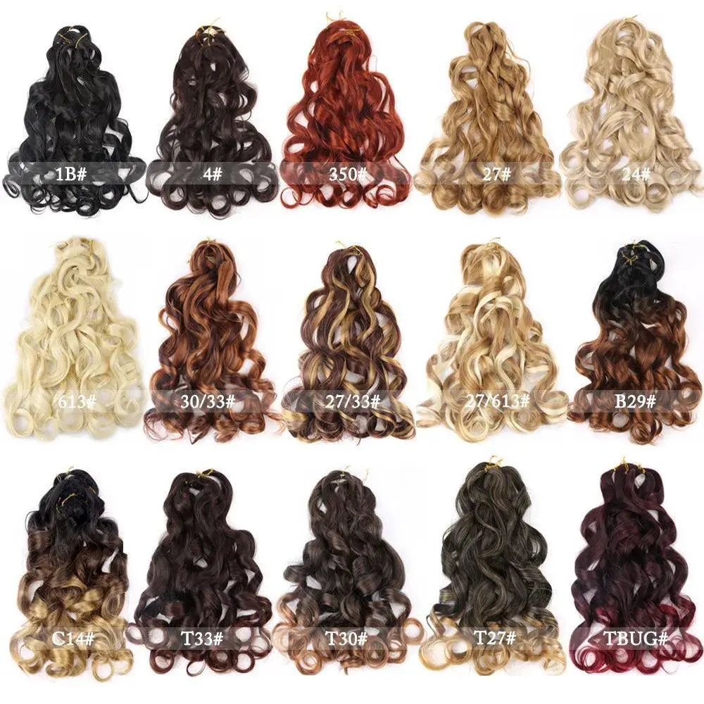 French Spiral Crochet Braiding Hair For Vibrant Curls