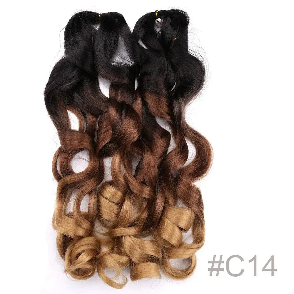 French Spiral Crochet Braiding Hair For Vibrant Curls