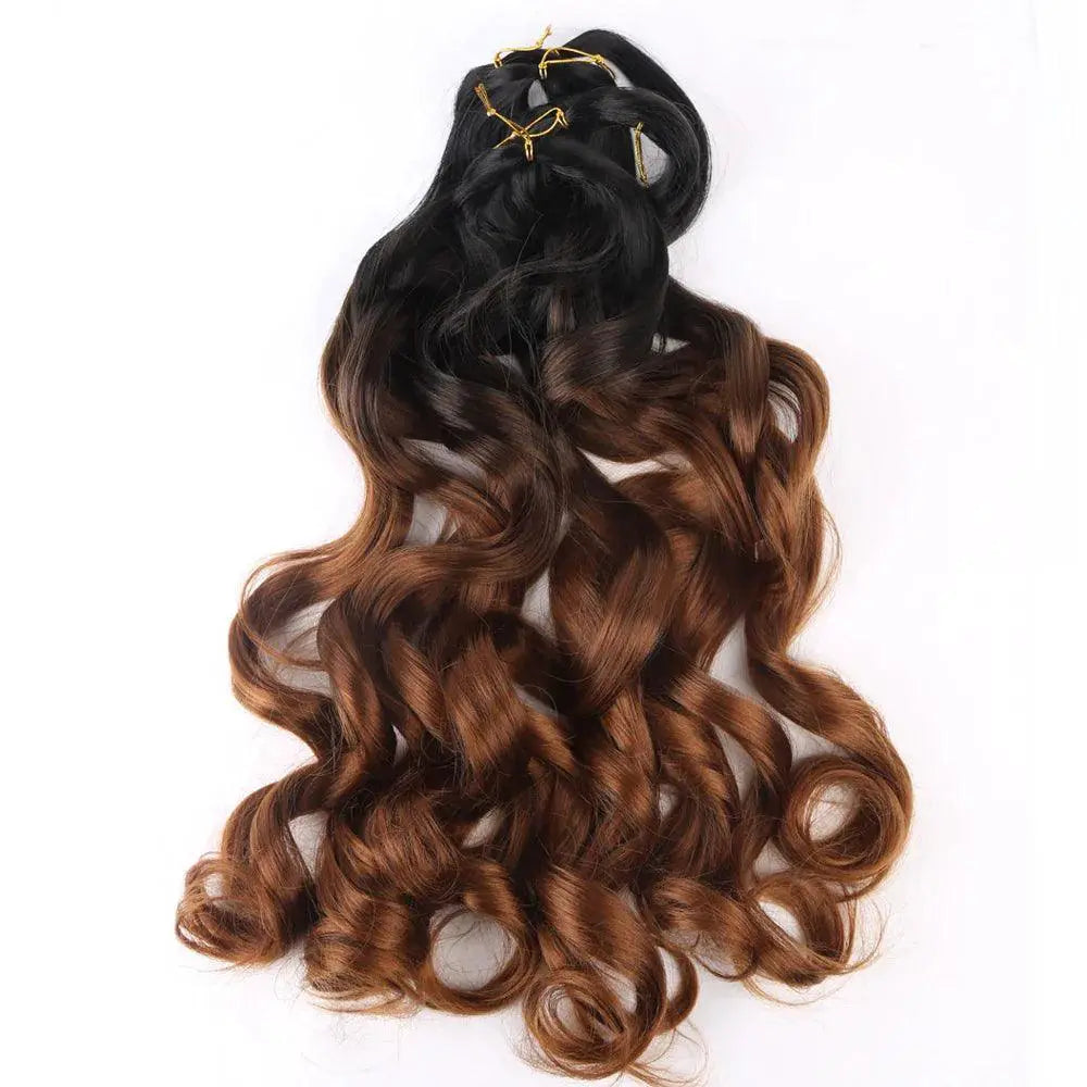 French Spiral Crochet Braiding Hair For Vibrant Curls