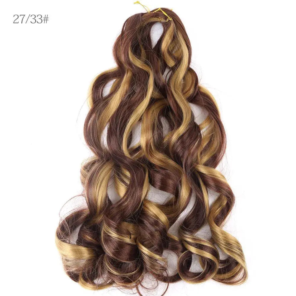 French Spiral Crochet Braiding Hair For Vibrant Curls