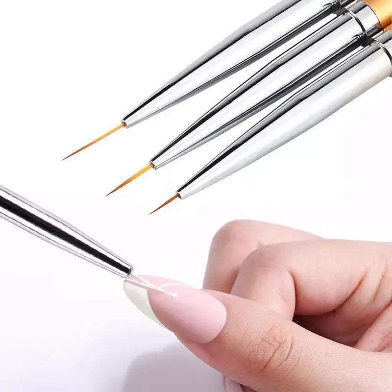 French Stripe Nail Art Liner Brush Set for DIY Manicure