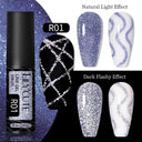 French Style Metallic Gel Nail Polish Kit Mirror Effect Set