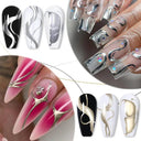 French Style Metallic Gel Nail Polish Kit Mirror Effect Set