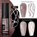 French Style Metallic Gel Nail Polish Kit Mirror Effect Set