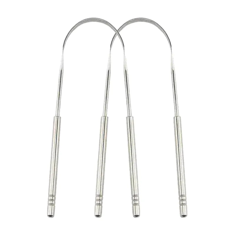 Fresh Breath Stainless Steel Tongue Scraper Set Essential — product view 1