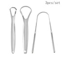 Fresh Breath Steel Tongue Scraper Cleaner for Oral Hygiene