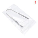 Fresh Breath Steel Tongue Scraper Cleaner for Oral Hygiene