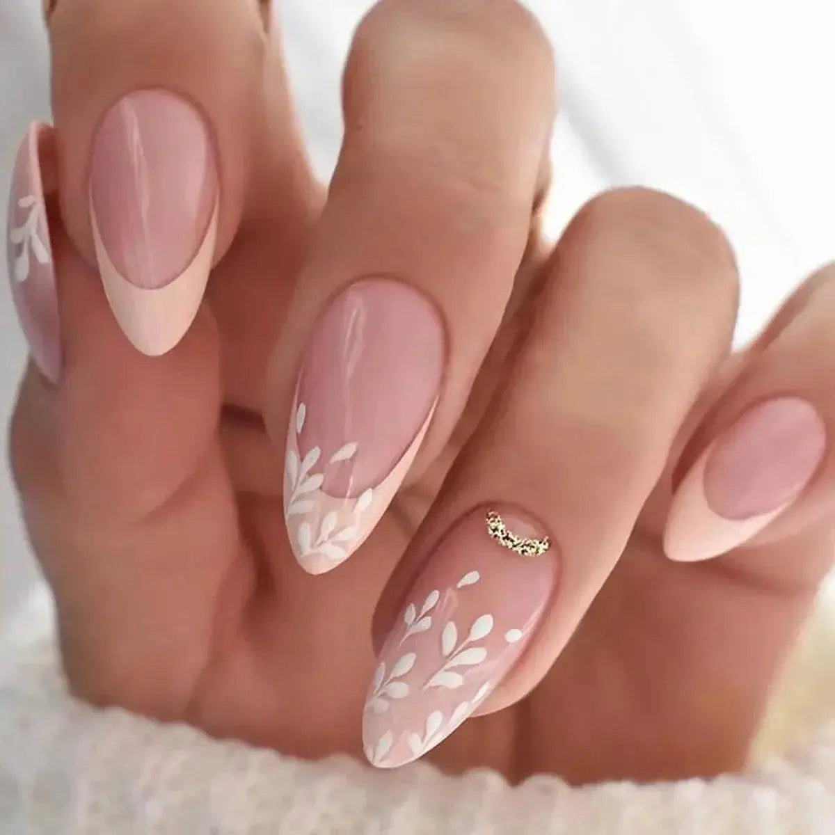 Fresh Purple Floral Press On False Nails Kit Quick Style